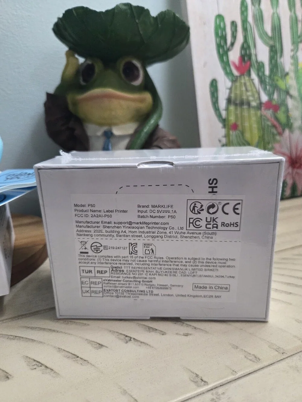 MARK LIFE White Thermal Label Printer Kit, with Labels, Sealed, NEW